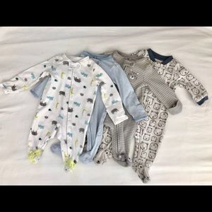 Newborn “Onesies” Bundle | Footed Pajamas